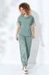 Костюм брючный 099-1 бирюза Euro Moda