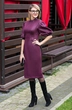 Платье 228 бордо Euro Moda