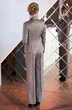 *Костюм брючный 241 коричневый+люрекс Euro Moda