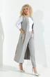 Костюм брючный 265 серый + розовый + люрекс Euro Moda
