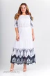 Платье 276 белый Euro Moda