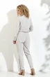 Костюм брючный 361 светло серый Euro Moda