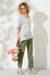 *Костюм брючный 417 хаки Euro Moda