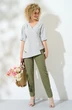 *Костюм брючный 417 хаки Euro Moda