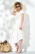 Платье 452 белый Euro Moda