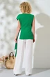 Костюм брючный 453 зеленая зелень Euro Moda