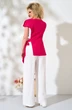 Костюм брючный 453 розовый Euro Moda