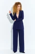 Костюм брючный 500 черника Euro Moda