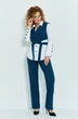 Костюм брючный 534 морская волна Euro Moda