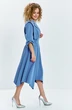 Платье 619 голубой Euro Moda фото 3