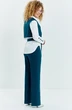 Костюм брючный 622 морская волна Euro Moda фото 2