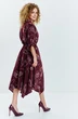 Платье 633 бордовый Euro Moda фото 2