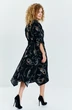 Платье 633 бежевый принт Euro Moda фото 2