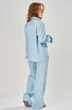 Костюм брючный 4242 небесно-голубой + молочный FITA фото 2