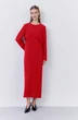Платье 2066-02 красный FLAIM