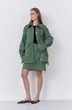 Костюм с юбкой 2077-02 зеленый мох FLAIM