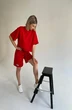 Костюм с шортами ФС-20 красный Faldas