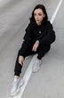Спортивный костюм 002 ФС черный Faldas