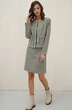 Костюм с юбкой 4366 зеленый FantaziaMod
