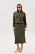 Костюм с юбкой 5079 хаки FantaziaMod фото 3