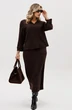 Костюм с юбкой 5326 шоколад FantaziaMod Костюм с юбкой 5326 шоколад FantaziaMod