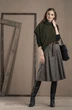 Костюм с юбкой 3031-1 хаки Deesses