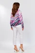 Костюм брючный 5450 розово-бело-синий принт + белый GIZART фото 2