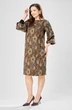 Платье 7385-1 коричневый + цветы GIZART фото 2