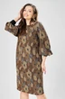 Платье 7385-1 коричневый + цветы GIZART фото 4