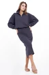 Костюм с юбкой f7001-30-03 графит GO wear