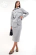 Костюм с юбкой f7032-29-01 пепел GO wear