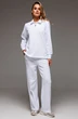 Костюм брючный f3063-01-01 белый GO wear