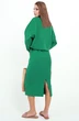 Костюм с юбкой f7001-23-02 зеленый GO wear
