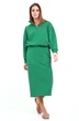 Костюм с юбкой f7001-23-02 зеленый GO wear
