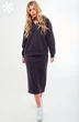 *Костюм с юбкой f7034-30-03 графит GO wear