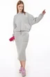 Костюм с юбкой f7056-29-01 пепел GO wear
