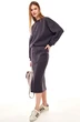 Костюм с юбкой f7056-30-03 графит GO wear