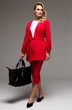 Костюм с юбкой f7064-11-02 красный GO wear