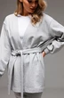 Костюм с юбкой f7064-50-04 серый меланж GO wear