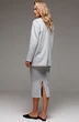 Костюм с юбкой f7065-50-04 серый меланж GO wear