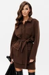 Костюм с юбкой f7088-23-03 коричневый GO wear