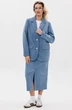 Костюм с юбкой f7107-29-1413 голубой GO wear