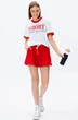 Костюм с шортами f8006-01-01(P11-02) белый + красный GO wear