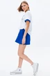 Костюм с шортами f8006-01-01(P19-02) белый + василек GO wear