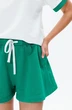 Костюм с шортами f8006-01-01(P23-02) белый + зеленый GO wear