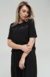 Футболка 4364 черный стразы Gratto
