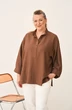 Рубашка 4469 кофейный Gratto