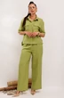 Костюм брючный 982-1 салатовый Галеан Стиль фото 3