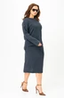 Костюм с юбкой 990 темно-синий Галеан Стиль фото 2