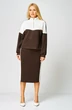 Костюм с юбкой 888 коричневый Gamma Gracia фото 3
